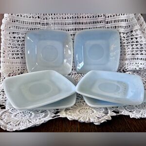 Fire King Azurite Blue Saucers